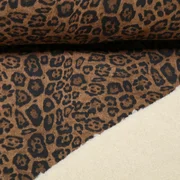 Scuba Wildlederimitat B-Trendy Leo mit Teddy Hellbraun