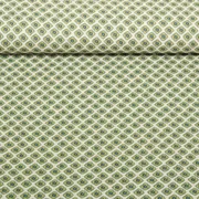 Seersucker Blumen Vintage Glatt Lindgrün