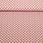 Seersucker Blumen Vintage Glatt Malve 