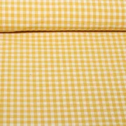 Seersucker Karo Gelb Ecru