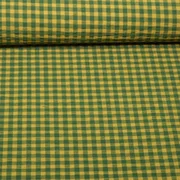Seersucker Karo Grün Gelb