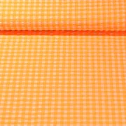 Seersucker Karo Klein Neon Orange