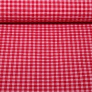 Seersucker Karo Rot Rosa