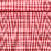 Seersucker Karo Rot