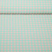 Seersucker Karo XL Mint Rosa