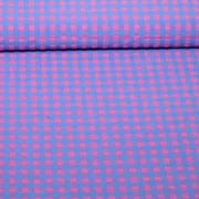 Seersucker Karo XL Pink Blau