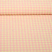Seersucker Karo XL Rosa Gelb
