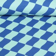 Softsweat Rechtecke Welle Mint Tintenblau