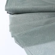 Softtüll Glitzer Gold Altgrün