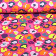 Sommersweat French Terry Buntes Leomuster Pink