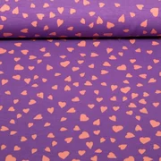Sommersweat Herzen Lila