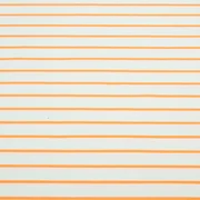 Sommersweat Streifen Weiß Neon Orange
