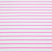 Sommersweat Streifen Weiß Neon Pink