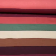 Sommersweat Streifen XL Grün Multicolor