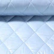 Steppstoff Rauten Hellblau 