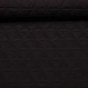 Strickjersey Gesteppt Dreiecke Dunkelbraun