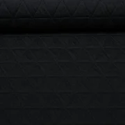 Strickjersey Gesteppt Dreiecke Schwarz