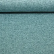 Strickjersey Melange Pastell Petrol 