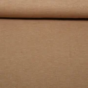 Strickjersey Uni Melange Braun