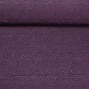 Strickjersey Zöpfe und Rauten Aubergine 