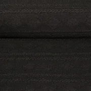 Strickjersey Zöpfe und Rauten Graphit 
