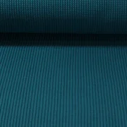 Rippen-Stricksweat Uni Petrol
