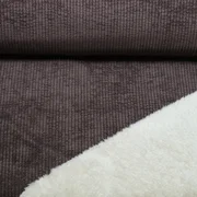 Teddy-Cord Doubleface Braun