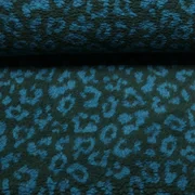 Teddyfleece Jacquard Leo Grün Petrol