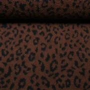 Teddyfleece Kleines Leomuster Braun Schwarz