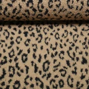 Teddyfleece Kleines Leomuster Hellbraun Schwarz