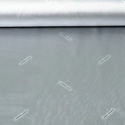 Thermo Futterstoff Punkte mit Logo Silber Schwarz