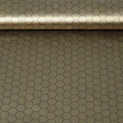 Thermo Futterstoff Waben Gold Schwarz