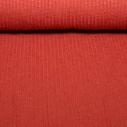 Vintage Strickjersey Ziegelrot