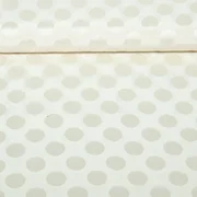 Viskose Jacquard Punkte Ecru