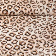 Viskose Leomuster Gestrichelt Beige
