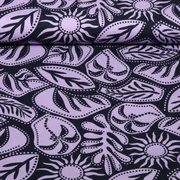 Viskose-Stretch Tropical Garden Navy