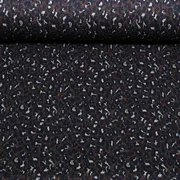Viskose-Stricksweat Leo Lurex Espresso Navy Multicolor