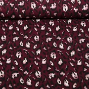 Viskose-Twill Leo Bordeaux