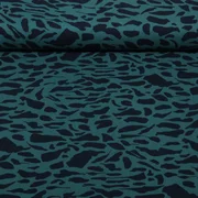 Viskose-Twill Leo Petrol