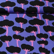 Viskose Webware "Poppies" Lila ECOVERO