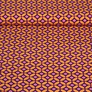 Viskose Webware Retro Bordeaux Orange ECOVERO