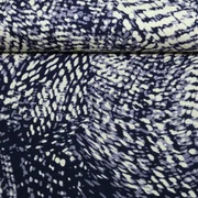 Viskosejersey Abstrakt Navy