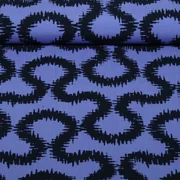 Viskose-Stretch Abstrakt Blau