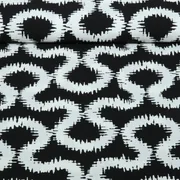 Viskose-Stretch Abstrakt Schwarz