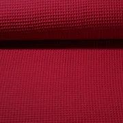 Waffelpiqué "Gina" Uni Rot