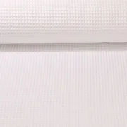 Waffelpiqué "Gina" Uni Weiß