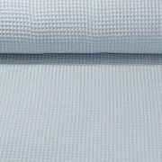 Waffelpiqué "Gina" Uni Hellblau