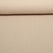 Waffelpiqué Soft Dunkles Beige