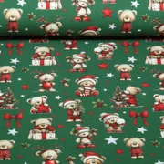Weihnachtsjersey Weihnachtsbären Grün
