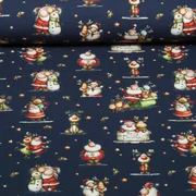 Weihnachtsjersey Weihnachtsmann Rentier Navy